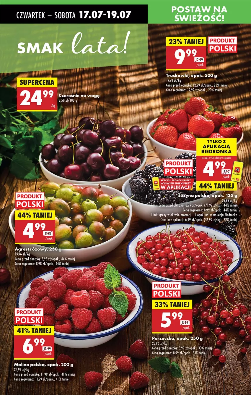 Gazetka promocyjna Biedronka - Od Czwartku - ważna 17.07 do 23.07.2025 - strona 20 - produkty: Gres, Truskawki