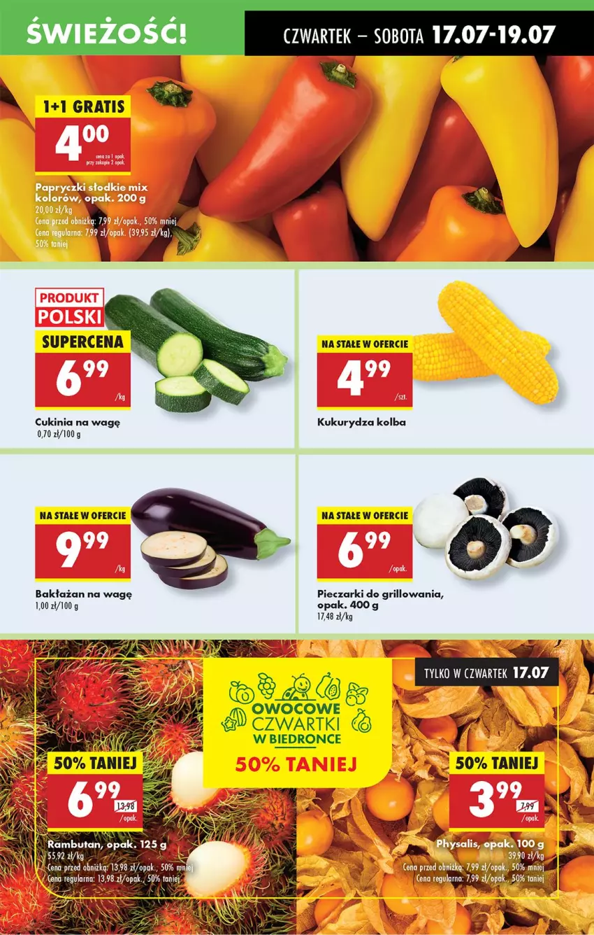 Gazetka promocyjna Biedronka - Od Czwartku - ważna 17.07 do 23.07.2025 - strona 21 - produkty: Grill, Kukurydza, Piec