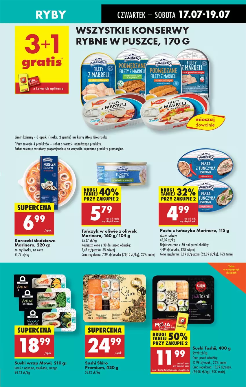 Gazetka promocyjna Biedronka - Od Czwartku - ważna 17.07 do 23.07.2025 - strona 29 - produkty: Gra, LG, Mango, Por, Ser, Sushi, Tuńczyk