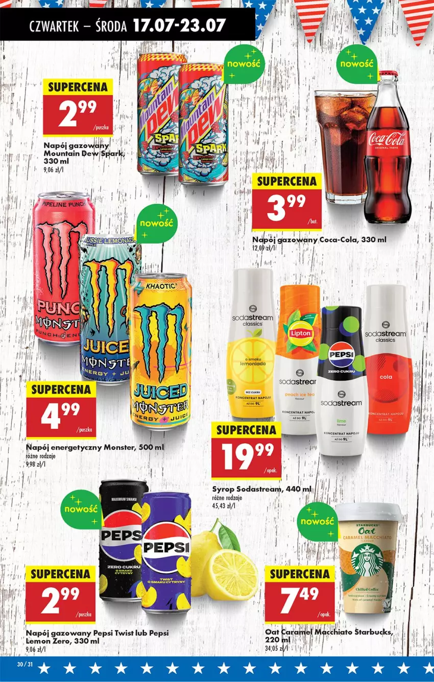 Gazetka promocyjna Biedronka - Od Czwartku - ważna 17.07 do 23.07.2025 - strona 36 - produkty: Coca-Cola, Lemoniada, Napój, Napój energetyczny, Napój gazowany, Pepsi, Syrop