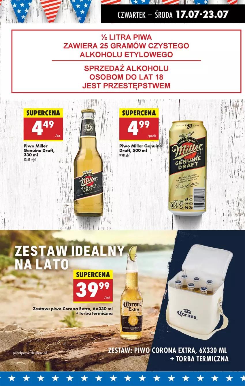Gazetka promocyjna Biedronka - Od Czwartku - ważna 17.07 do 23.07.2025 - strona 37 - produkty: Corona Extra, Piwo, Stek, Torba