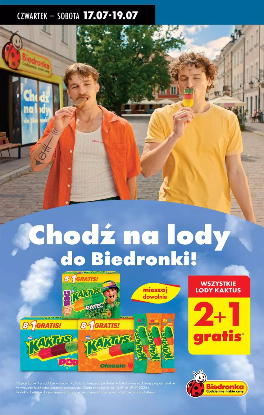 Gazetka promocyjna Biedronka - Od Czwartku - ważna 17.07 do 23.07.2025 - strona 48 - produkty: Kaktus, Lody