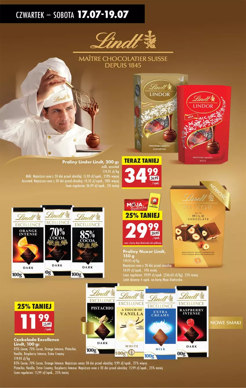 Gazetka promocyjna Biedronka - Od Czwartku - ważna 17.07 do 23.07.2025 - strona 49 - produkty: Czekolada, Fa, Lindor, Lindt, Praliny