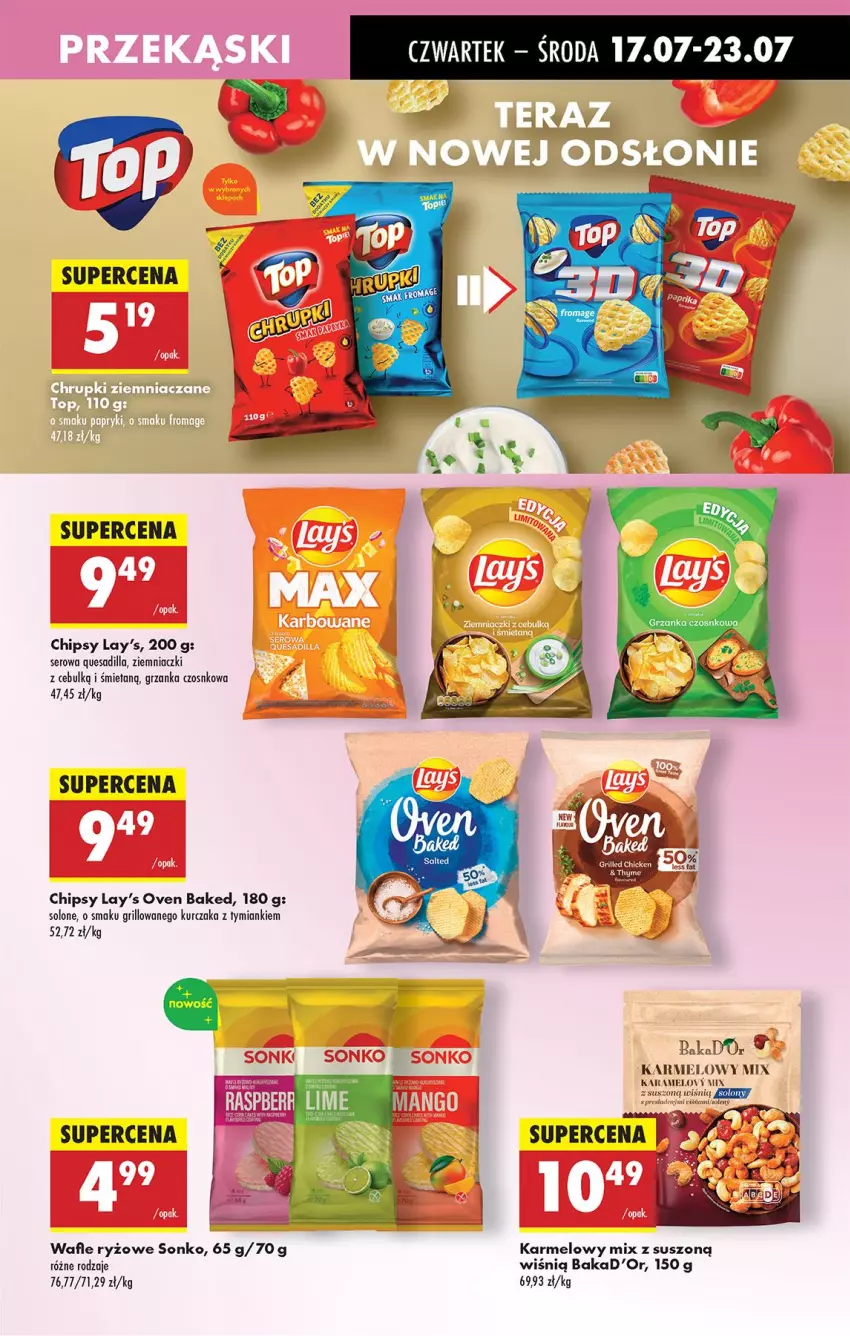 Gazetka promocyjna Biedronka - Od Czwartku - ważna 17.07 do 23.07.2025 - strona 51 - produkty: Chipsy, Grill, Kurczak, Ryż, Ser, Sonko, Wafle
