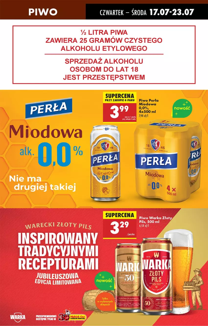 Gazetka promocyjna Biedronka - Od Czwartku - ważna 17.07 do 23.07.2025 - strona 59 - produkty: Fa, LG, Perła, Piwo