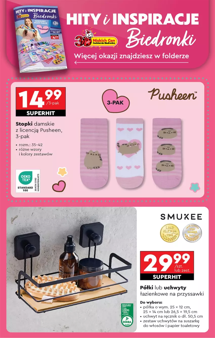Gazetka promocyjna Biedronka - Od Czwartku - ważna 17.07 do 23.07.2025 - strona 70 - produkty: Papier, Papier toaletowy, Półka, Ręcznik, Top, Uchwyty