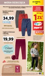 Gazetka promocyjna Lidl - GAZETKA - Gazetka - ważna od 07.10 do 07.10.2023 - strona 35 - produkty: Gin, Moda, Legginsy, Dzieci, Spodnie
