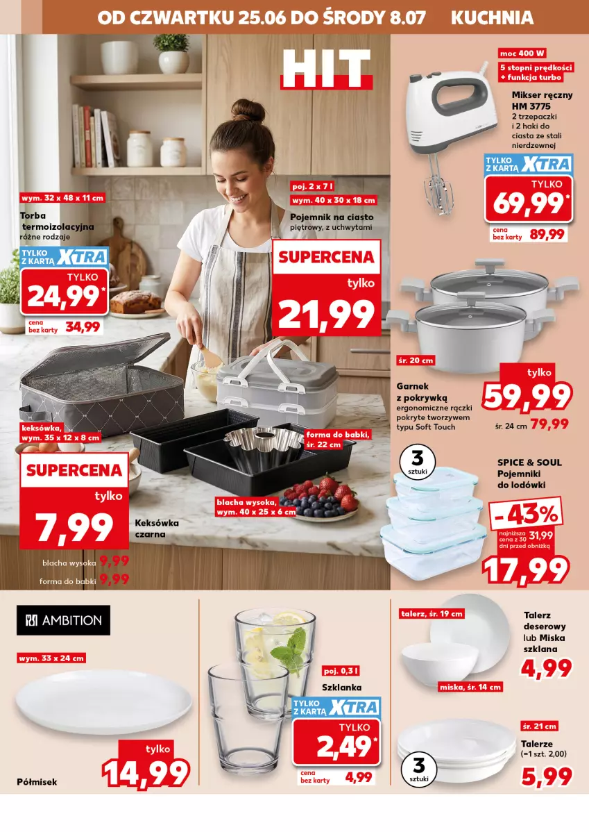 Gazetka promocyjna Kaufland - Kaufland - ważna 25.06 do 08.07.2026 - strona 14 - produkty: Garnek, Keksówka, LANA, Mikser, Mikser ręczny, Miska, Pojemnik, Ser, Sok, Szklanka, Talerz