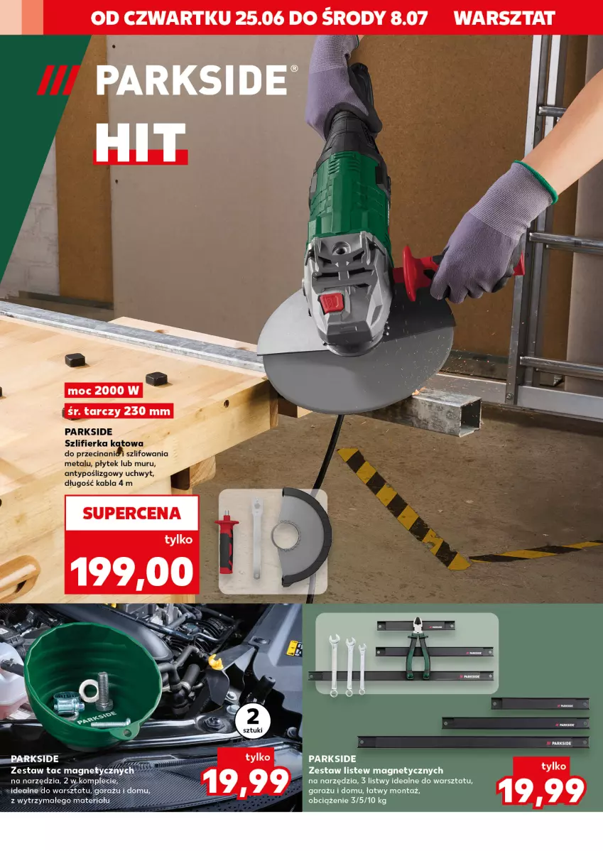Gazetka promocyjna Kaufland - Kaufland - ważna 25.06 do 08.07.2026 - strona 8 - produkty: Garaż, Parkside, Szlifierka