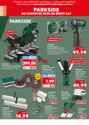 Gazetka promocyjna Kaufland - Kaufland - Gazetka - ważna od 08.07 do 08.07.2026 - strona 10 - produkty: Parkside, Top, Ser, Pilarka ukosowa, Tarka, Talerz, Wkręt, Wkrętarka, Szyna, Haczyk, Powerbank, Lampa, Podkład, Akumulator, Fa