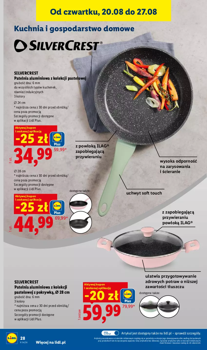 Gazetka promocyjna Lidl - Gazetka ważna od 17.08. do 22.08. - ważna 17.08 do 22.08.2026 - strona 40 - produkty: Kuchnia, Patelnia, Por, Silvercrest, Sok