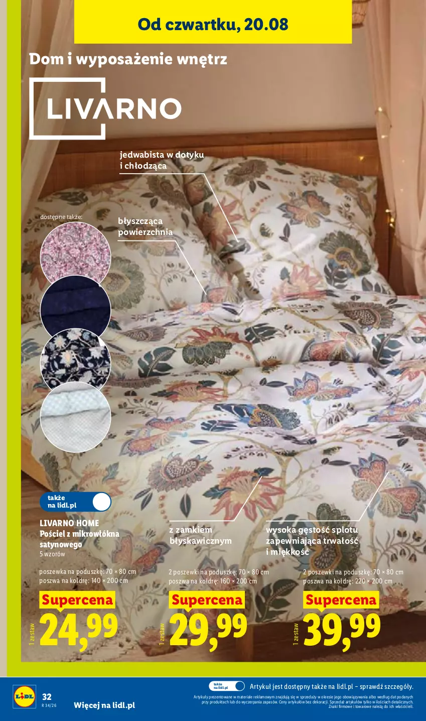 Gazetka promocyjna Lidl - Gazetka ważna od 17.08. do 22.08. - ważna 17.08 do 22.08.2026 - strona 44 - produkty: Ivar, Pościel, Poszewka, Sok