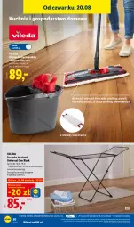 Gazetka promocyjna Lidl - Gazetka ważna od 17.08. do 22.08. - Gazetka - ważna od 22.08 do 22.08.2026 - strona 42 - produkty: Mop, Gra, Rama, Kuchnia, Suszarka do ubrań, Tera, Lack, Vileda, Wiadro, Suszarka, Grafika