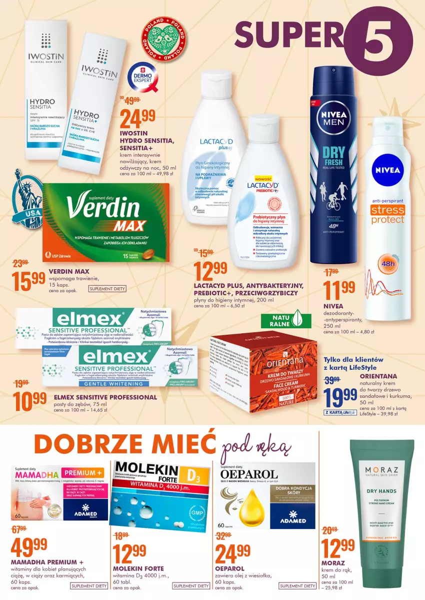 Gazetka promocyjna Super Pharm - Gazetka - ważna 30.09 do 13.10.2021 - strona 2 - produkty: Antyperspirant, BIC, Dezodorant, Elmex, Fa, Gin, Iwostin, Karmi, Krem do rąk, Krem do twarzy, Krem odżywczy, Kurkuma, Lactacyd, LG, Moraz, Olej, Pasta do zębów, Por, Sandał, Suplement diety