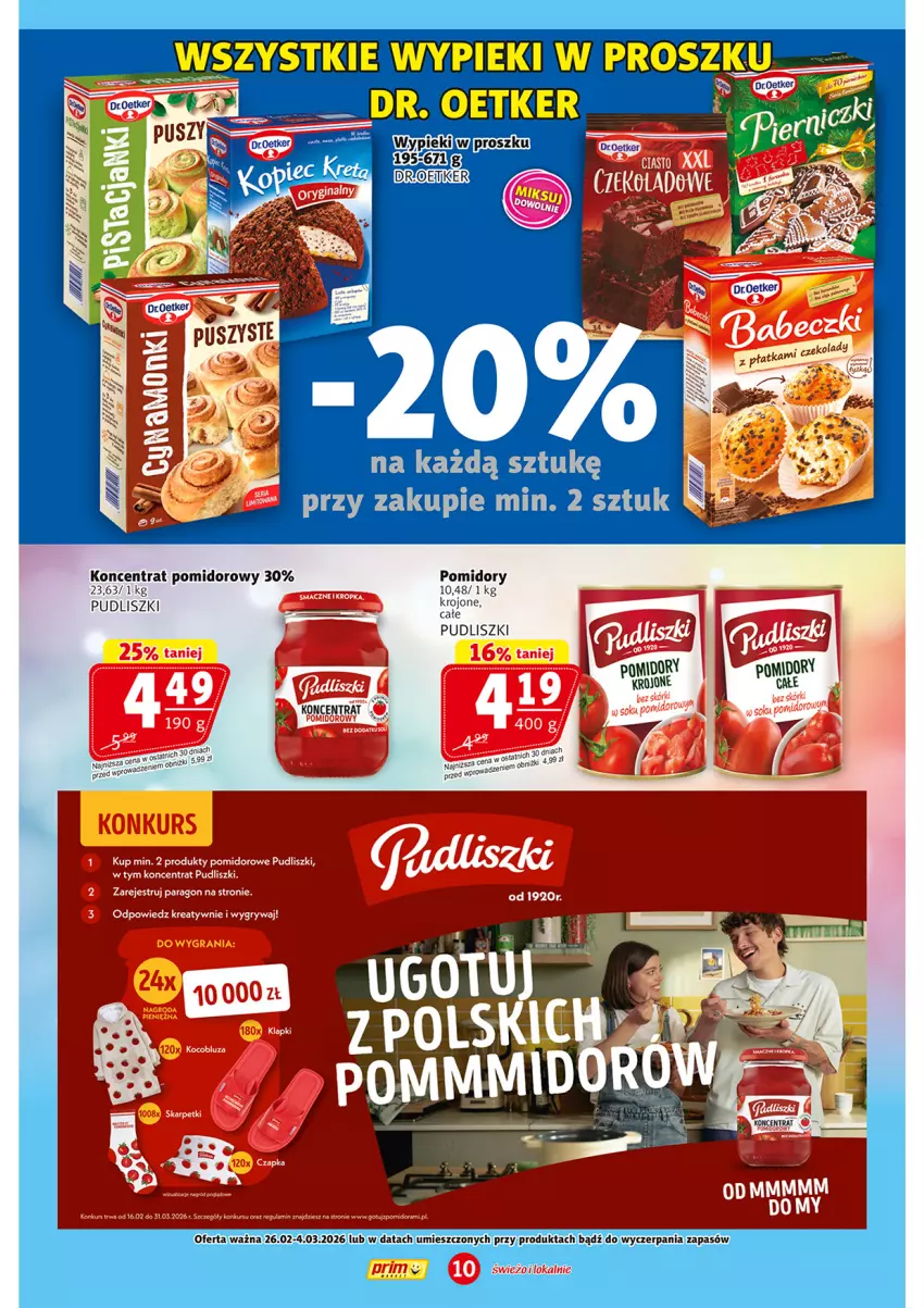 Gazetka promocyjna Prim Market - ważna 26.02 do 04.03.2026 - strona 10 - produkty: Gry, Koncentrat pomidorowy, LG, Pomidory, Pudliszki, Sok