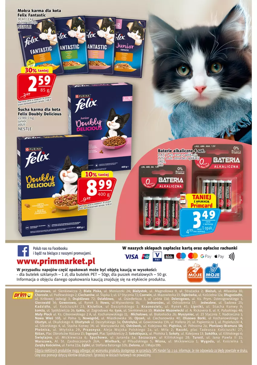 Gazetka promocyjna Prim Market - ważna 26.02 do 04.03.2026 - strona 16 - produkty: Fa, Fanta, Felix, Mokra karma, Sok, Sucha karma