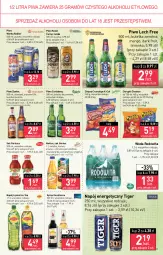 Gazetka promocyjna Stokrotka - Katalog Urodzinowy - Gazetka - ważna od 28.09 do 28.09.2022 - strona 11 - produkty: Piwa, Piwo, Cheetos, Sok, Gra, Napój energetyczny, Ice tea, Ananas, Chipsy, Chrupki, Warka, Fortuna, Carlsberg, Tiger, Lipton, Radler, Syrop, Limonka, Crunchips, Woda, Mango, Napój, Nektar, Kozel, Grejpfrut, Hortex