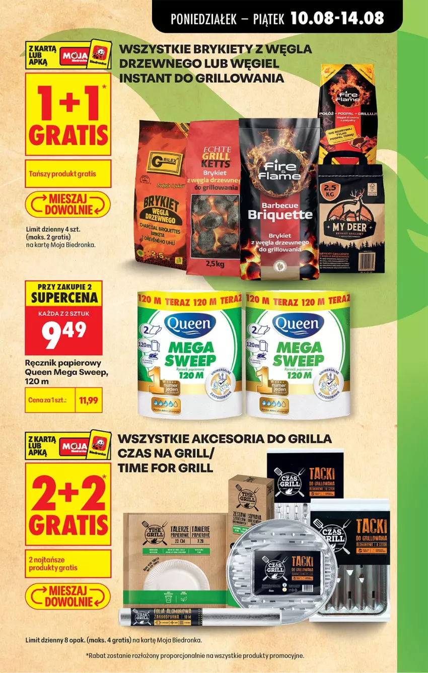 Gazetka promocyjna Biedronka - Od Poniedziałku - ważna 10.08 do 11.08.2026 - strona 11 - produkty: Gra, Grill, Papier, Por, Ręcznik, Talerz