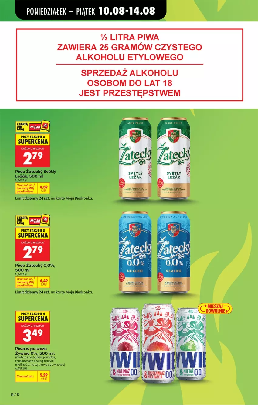 Gazetka promocyjna Biedronka - Od Poniedziałku - ważna 10.08 do 11.08.2026 - strona 16 - produkty: Bazyl, Gra, Mięta, Piwa, Piwo