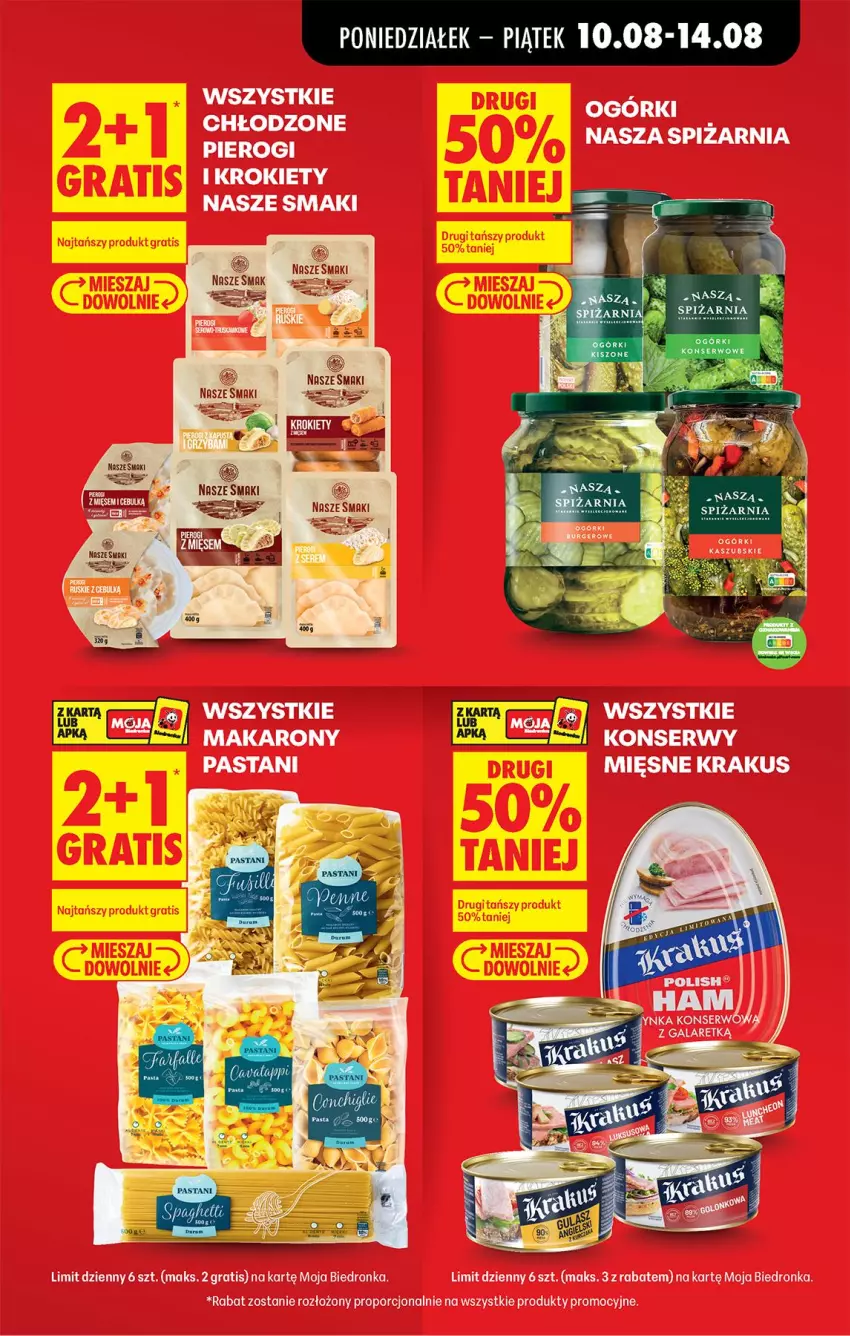 Gazetka promocyjna Biedronka - Od Poniedziałku - ważna 10.08 do 11.08.2026 - strona 19 - produkty: Gala, Gra, Krakus, Krokiety, Pierogi, Por, Ser