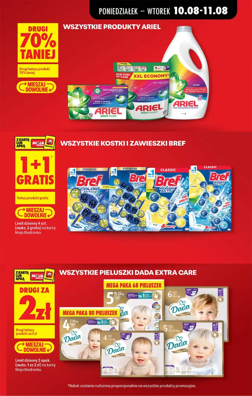 Gazetka promocyjna Biedronka - Od Poniedziałku - ważna 10.08 do 11.08.2026 - strona 21 - produkty: Ariel, Bref, Dada, Zawieszki