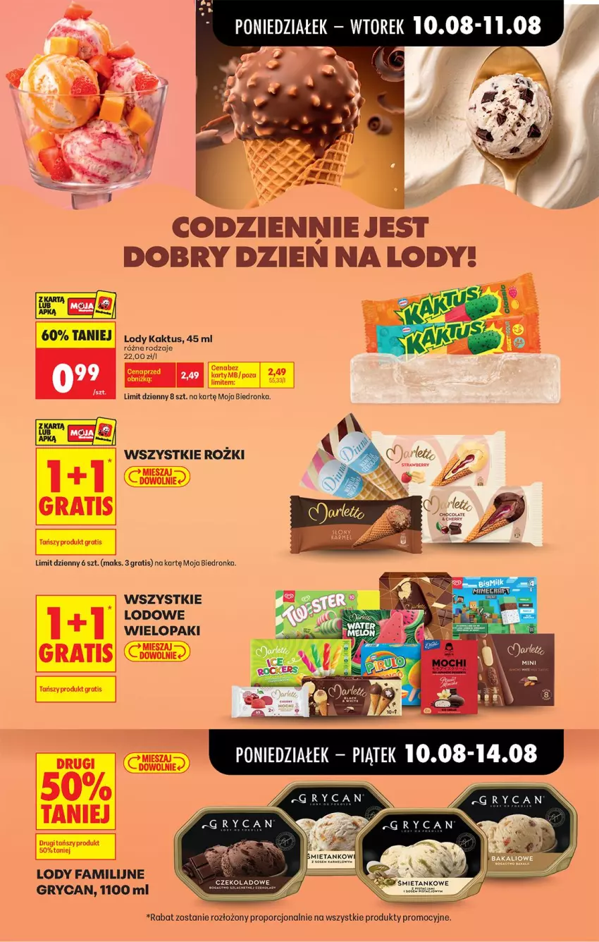 Gazetka promocyjna Biedronka - Od Poniedziałku - ważna 10.08 do 11.08.2026 - strona 27 - produkty: Fa, Gra, Gry, Kaktus, Lody, Por