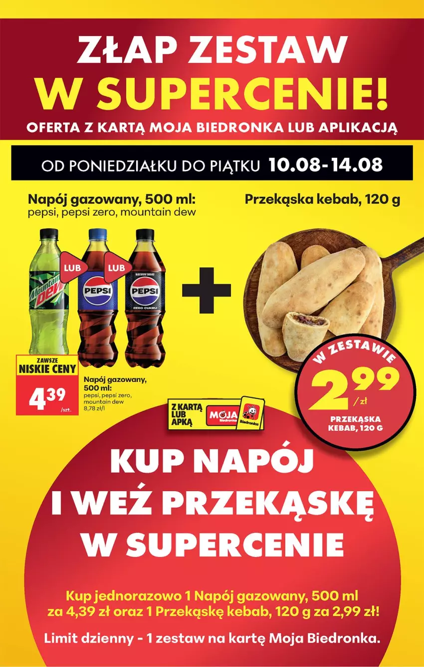 Gazetka promocyjna Biedronka - Od Poniedziałku - ważna 10.08 do 11.08.2026 - strona 43 - produkty: Fa, Napój, Napój gazowany, Pepsi