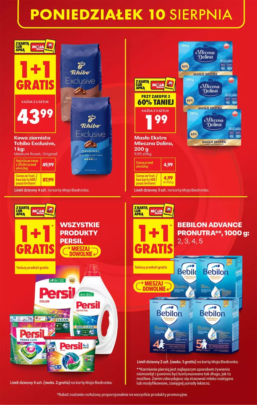Gazetka promocyjna Biedronka - Od Poniedziałku - ważna 10.08 do 11.08.2026 - strona 5 - produkty: BEBILON, Gin, Gra, Kawa, Kawa ziarnista, Masło, Por, Tchibo