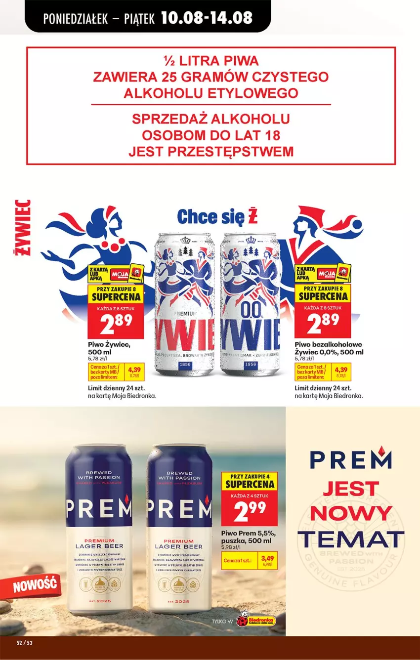 Gazetka promocyjna Biedronka - Od Poniedziałku - ważna 10.08 do 11.08.2026 - strona 72 - produkty: Gra, NOWAK, Piwa, Piwo