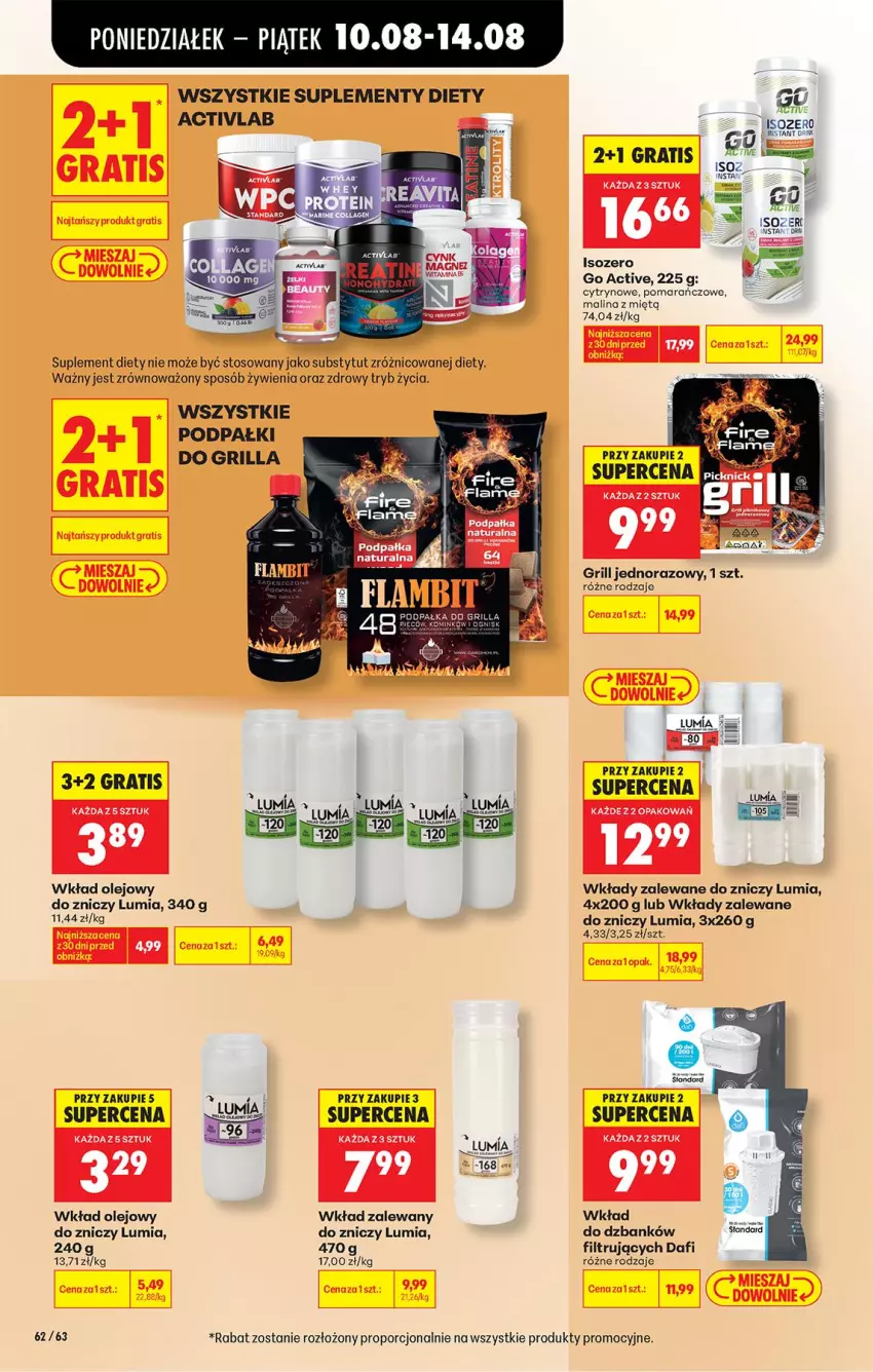 Gazetka promocyjna Biedronka - Od Poniedziałku - ważna 10.08 do 11.08.2026 - strona 84 - produkty: Gra, Grill, Olej, Por, Suplement diety, Wkład olejowy, Znicz