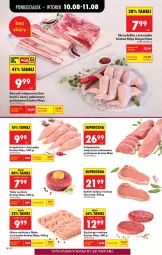 Gazetka promocyjna Biedronka - Od Poniedziałku - Gazetka - ważna od 11.08 do 11.08.2026 - strona 38 - produkty: Kurczak, Mięso mielone, Tatar wołowy, Polędwiczki z kurczaka, Burger, Skrzydełka z kurczaka, Kotlet, Boczek, Mięso, Boczek wieprzowy