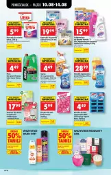Gazetka promocyjna Biedronka - Od Poniedziałku - Gazetka - ważna od 11.08 do 11.08.2026 - strona 82 - produkty: Spray do czyszczenia, Air Wick, Proszek do prania, Perełki zapachowe, Odplamiacz, Kostka do wc, Płyn do spryskiwaczy, Vanish, Flora, Kapsułki do prania, Lenor