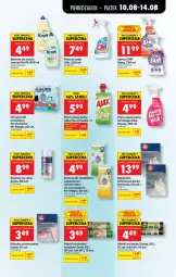 Gazetka promocyjna Biedronka - Od Poniedziałku - Gazetka - ważna od 11.08 do 11.08.2026 - strona 83 - produkty: Do mycia naczyń, Ajax, Rękawice lateksowe, Balsam do mycia naczyń, Worki na śmieci, Clin, Cillit Bang, Rękawice, Chusteczki, Worki na śmiec, Flora, Płyn do szyb, Chusteczki nawilzane, Fa