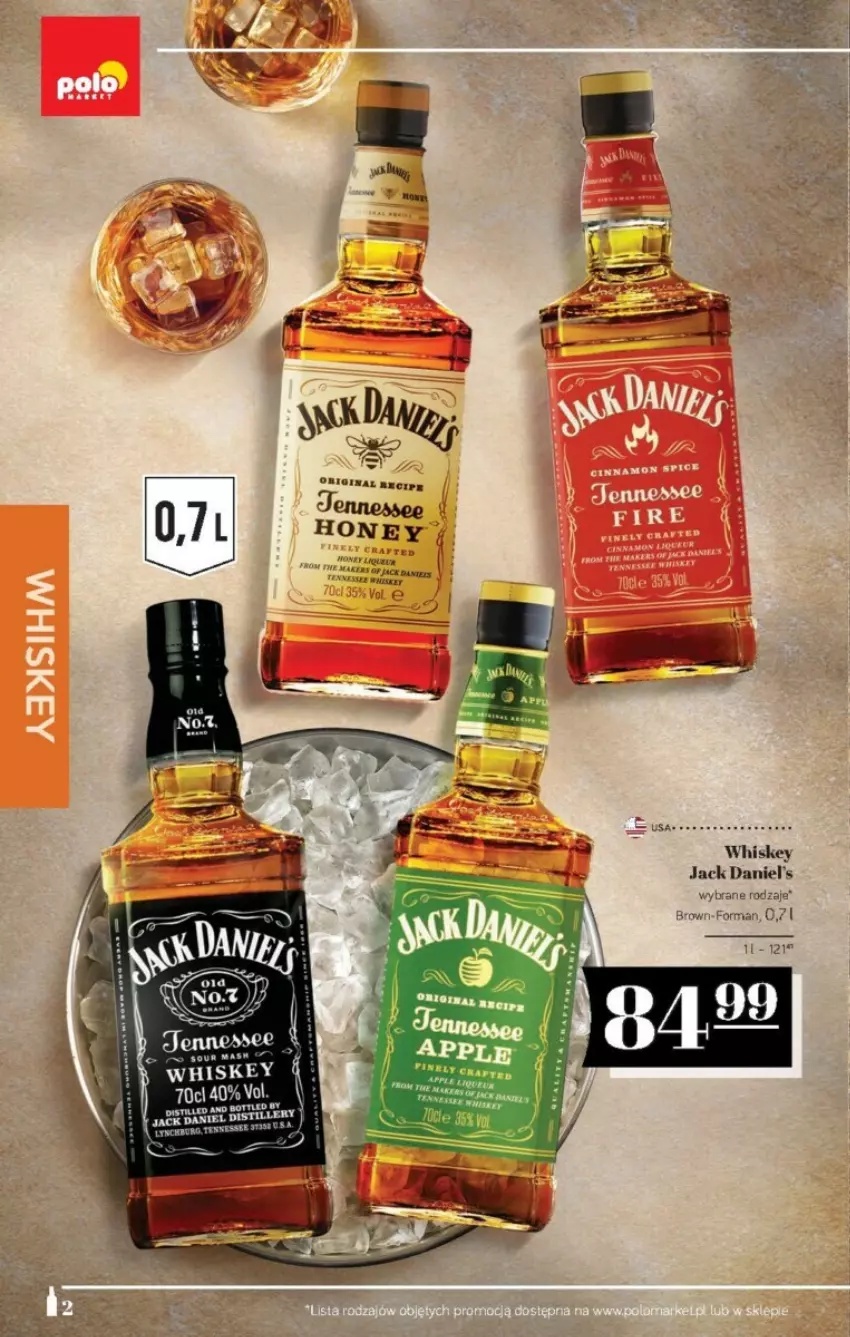 Gazetka promocyjna PoloMarket - ważna 16.02 do 29.02.2024 - strona 12 - produkty: Gin, Jack Daniel's, Whiskey