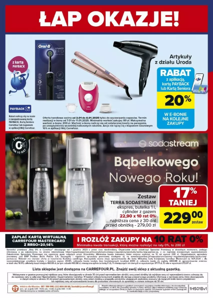 Gazetka promocyjna Carrefour - ważna 02.01 do 04.01.2025 - strona 10 - produkty: Kosz, LG, Olej, Rama, Sok, Top