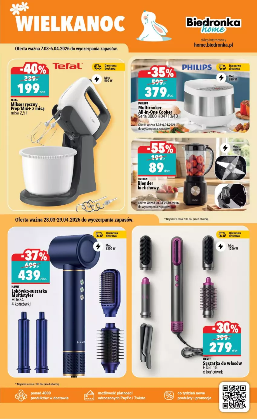 Gazetka promocyjna Biedronka - Home - ważna 28.03 do 04.04.2026 - strona 3 - produkty: Philips, Suszarka