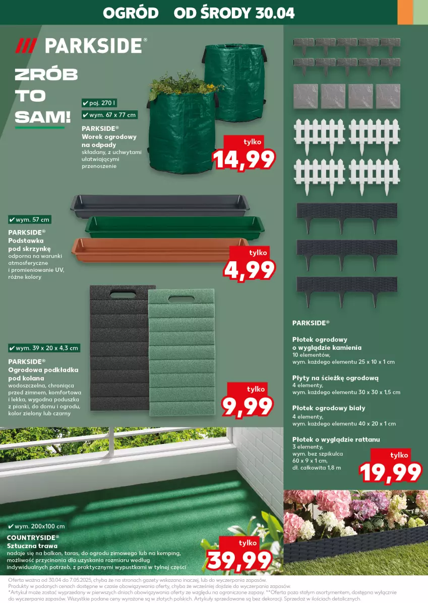 Gazetka promocyjna Kaufland - Kaufland - ważna 03.05 do 07.05.2025 - strona 19 - produkty: Fa, Lack, LANA, Ogród, Parkside, Podkład, Podkładka, Poduszka