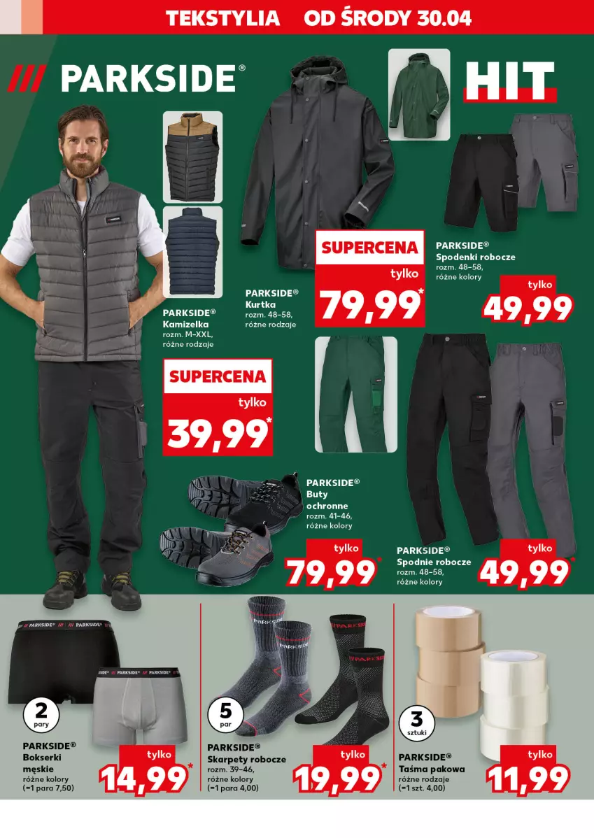 Gazetka promocyjna Kaufland - Kaufland - ważna 03.05 do 07.05.2025 - strona 8 - produkty: Bokserki, Buty, Kamizelka, Karp, Kurtka, Parkside, Ser, Spodnie, Taśma pakowa