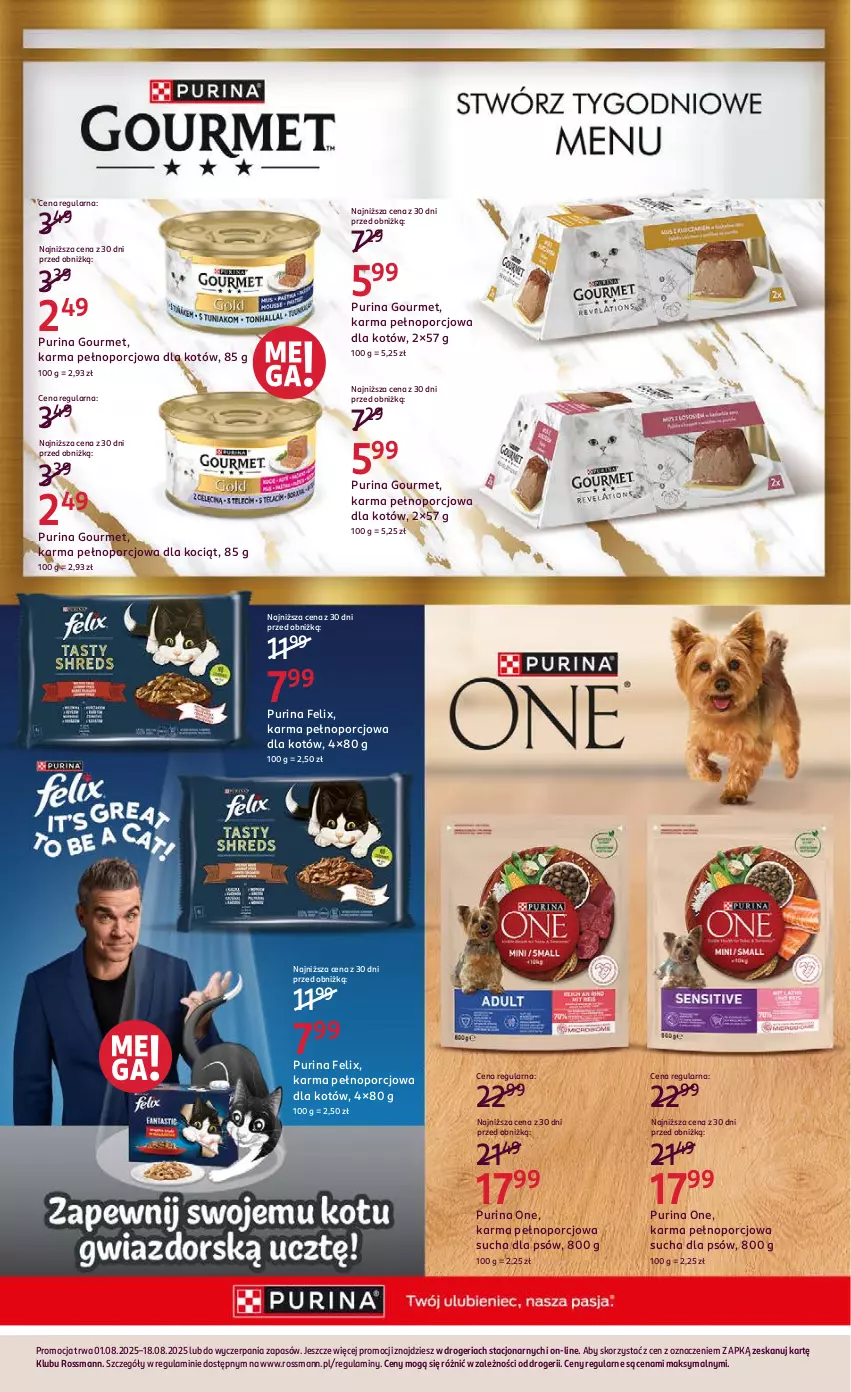 Gazetka promocyjna Rossmann - 1 sierpnia - ważna 01.08 do 18.08.2025 - strona 20 - produkty: Felix, Koc, Por, Pur, Purina