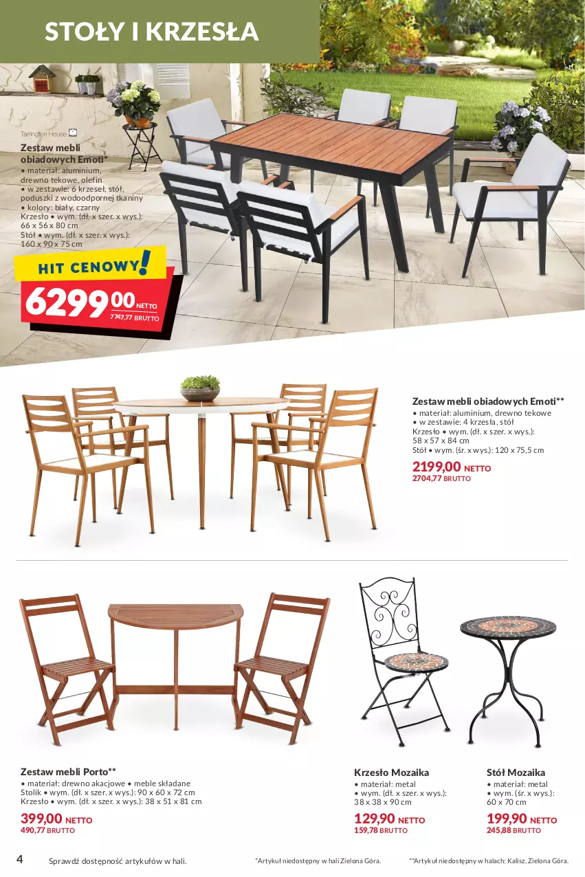 Gazetka promocyjna Makro - [Oferta specjalna] Ogród - nowe trendy, pomysły, inspiracje - ważna 05.04 do 18.04.2022 - strona 4 - produkty: Krzesło, Meble, Por, Stół, Stolik