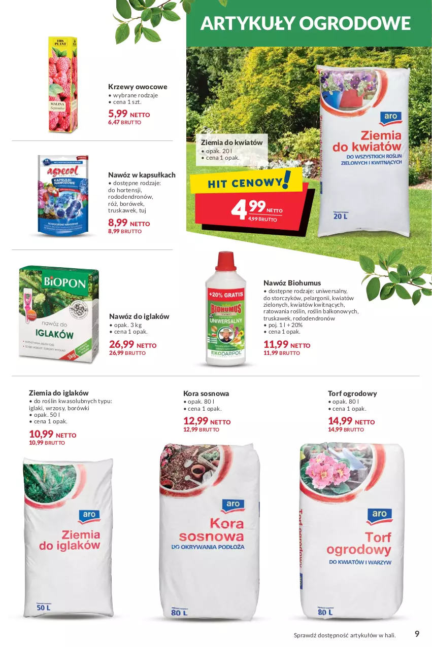 Gazetka promocyjna Makro - [Oferta specjalna] Ogród - nowe trendy, pomysły, inspiracje - ważna 05.04 do 18.04.2022 - strona 9 - produkty: Biohumus, Mus, Nawóz, Sos, Storczyk