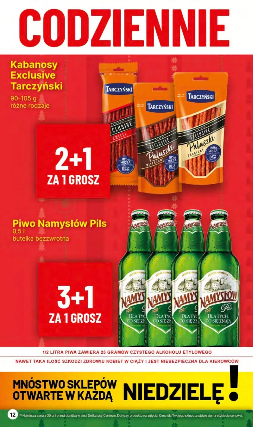 Gazetka promocyjna Delikatesy Centrum - Gazetka DC46 czw-sr - ważna 23.11 do 29.11.2023 - strona 12 - produkty: Gra, Piec, Piwa