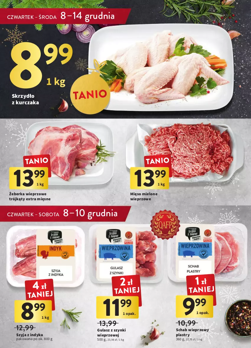 Gazetka promocyjna Intermarche - Gazetka Intermarche - ważna 08.12 do 14.12.2022 - strona 25 - produkty: Kurczak, Mięso, Mięso mielone, Schab wieprzowy