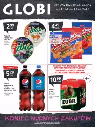 Gazetka promocyjna Carrefour - Gazetka Globi - Gazetka - ważna od 26.04 do 26.04.2021 - strona 2 - produkty: Piwa, Piwo, Gra, 7up, Jogurt, Chipsy, Mirinda, Pepsi, Napój gazowany, Bakoma, Crunchips, Napój