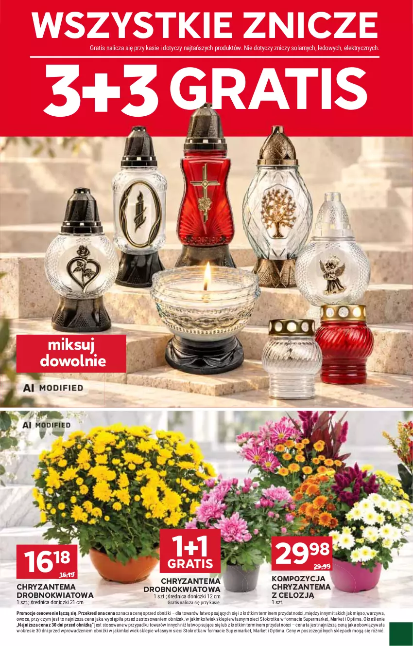 Gazetka promocyjna Stokrotka - Supermarket - ważna 29.10 do 04.11.2026 - strona 12 - produkty: Chryzantema, Gra, Mięso, Optima, Owoce, Warzywa, Znicz