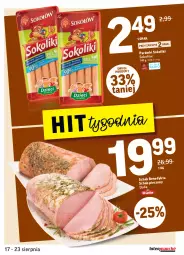 Gazetka promocyjna Intermarche - Gazetka promocyjna - Gazetka - ważna od 23.08 do 23.08.2021 - strona 13 - produkty: Piec, Parówki sokoliki, Sok, Parówki, Duda, Schab pieczony