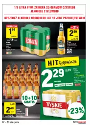 Gazetka promocyjna Intermarche - Gazetka promocyjna - Gazetka - ważna od 23.08 do 23.08.2021 - strona 31 - produkty: Piwa, Piwo, Gra, Tyskie, Captain Jack