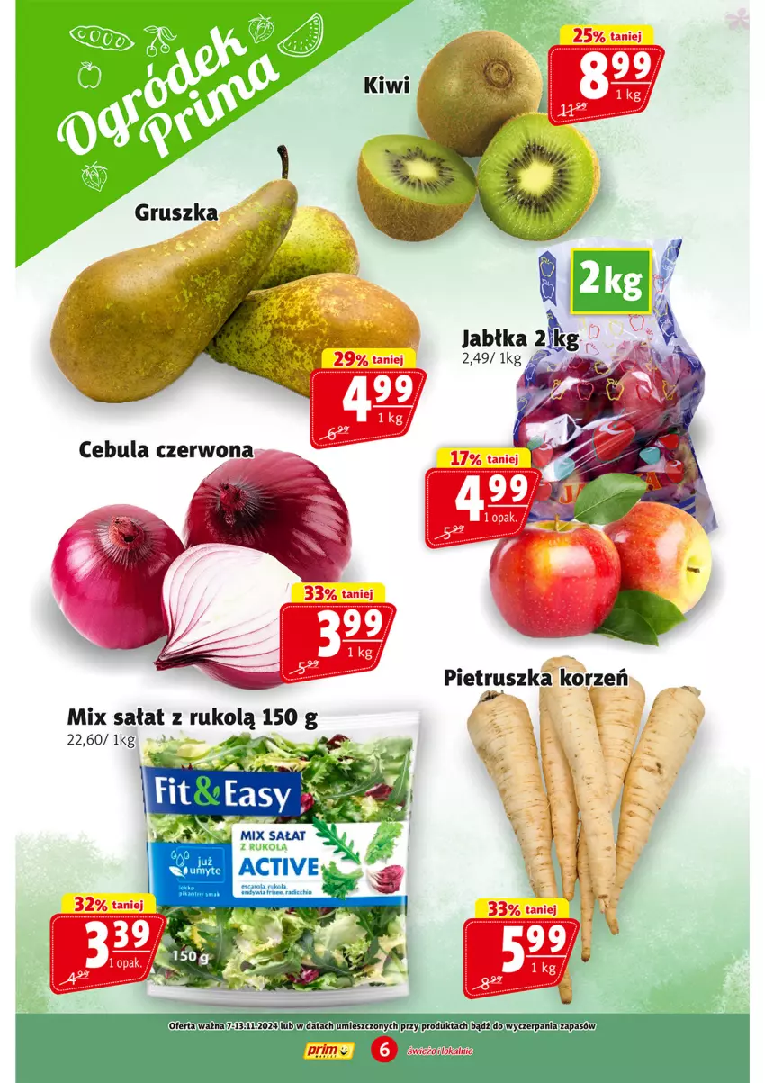 Gazetka promocyjna Prim Market - ważna 07.11 do 13.11.2024 - strona 6 - produkty: Jabłka, Sałat