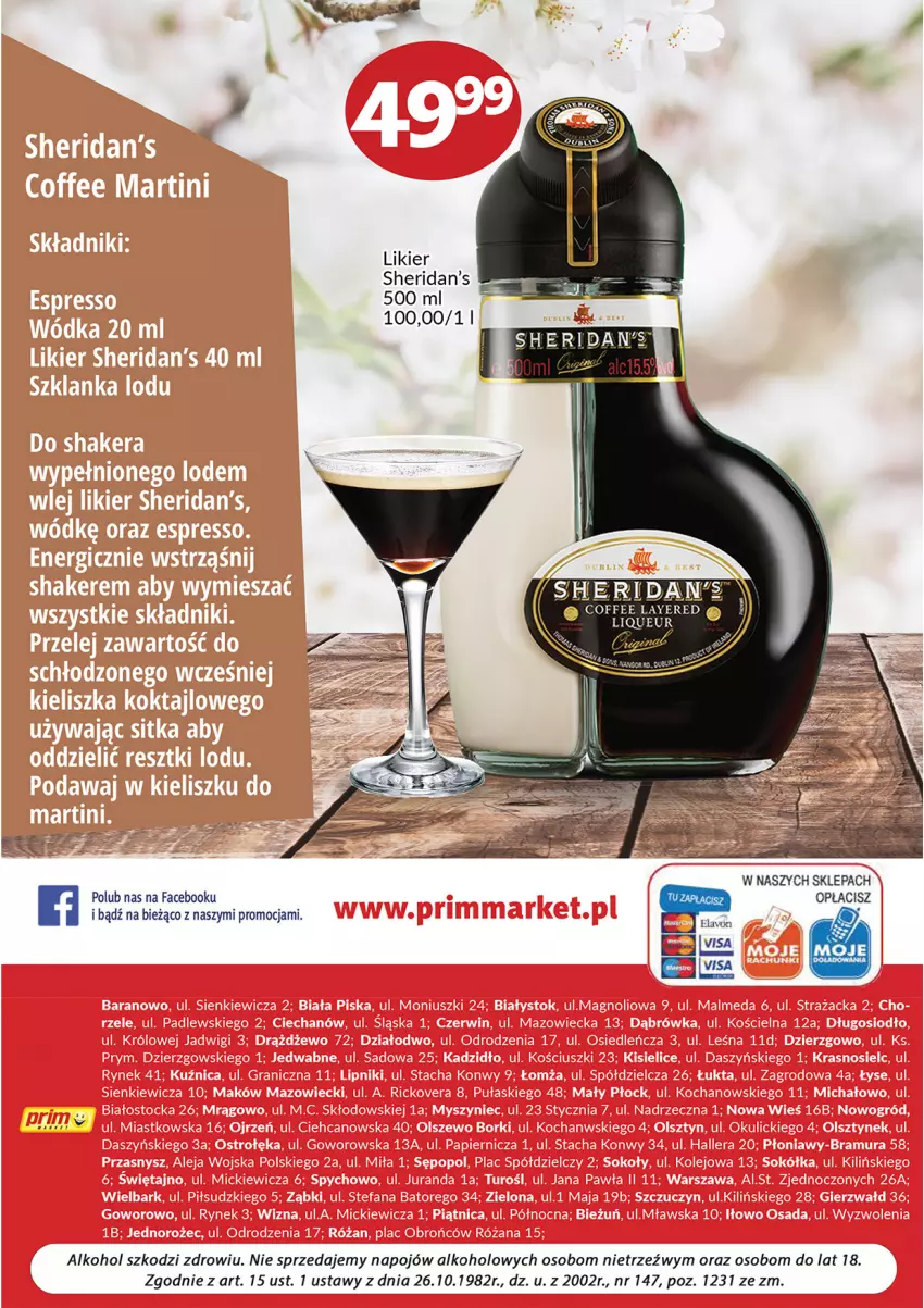 Gazetka promocyjna Prim Market - ważna 01.03 do 31.03.2022 - strona 8 - produkty: Fa, Likier, Sheridan's