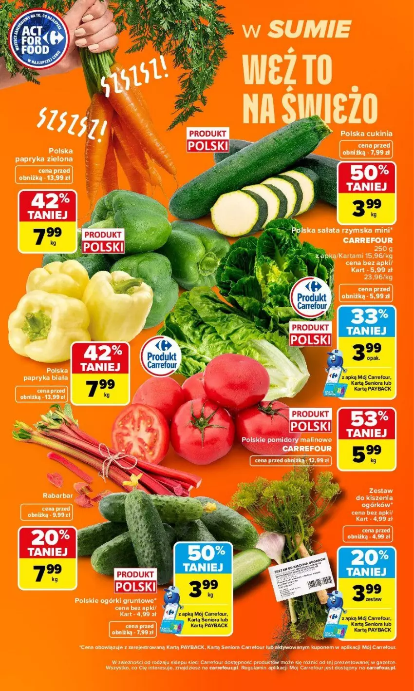 Gazetka promocyjna Carrefour - Gazetka Carrefour, Market w SUMIE weź to na świeżo - ważna 22.06 do 28.06.2026 - strona 4 - produkty: Grunt, Papryka, Papryka biała, Sałat